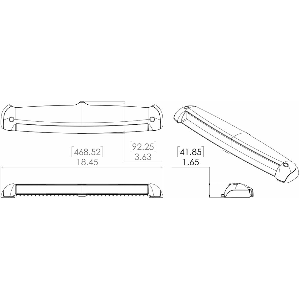 Lumitec Razor 18" Light Bar -Flood