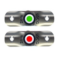 TACO Marine rub rail mounted LED navigation light set port and starboard pair stainless steel