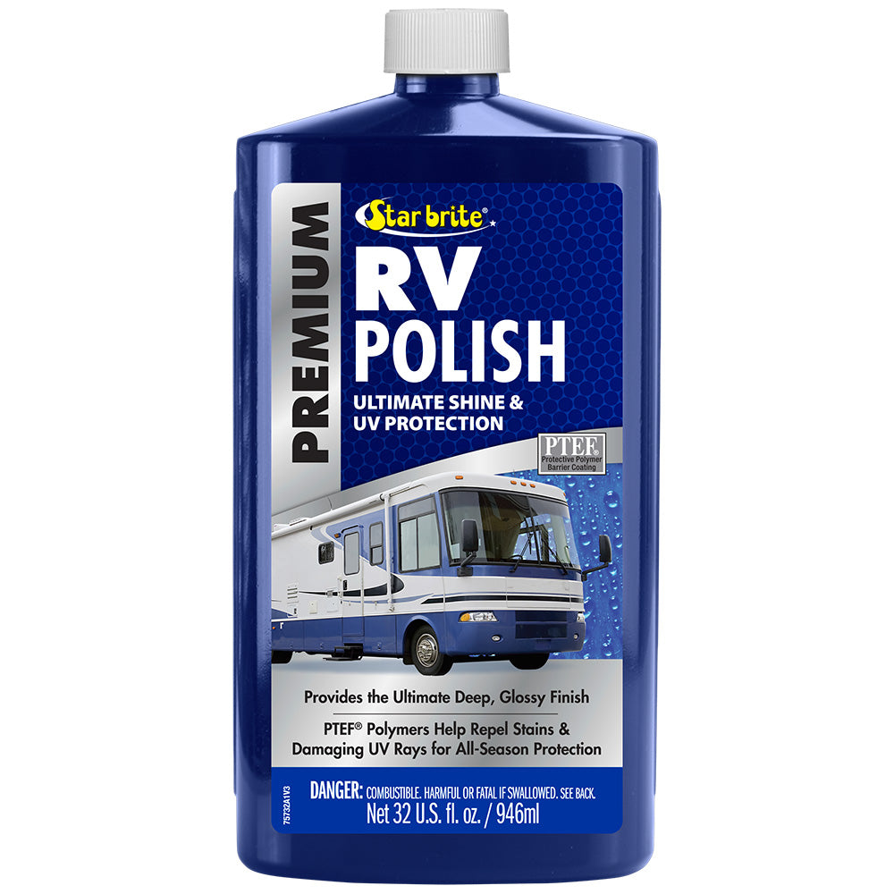 Star brite Premium RV Polish 32 oz bottle for fiberglass painted surfaces and polished metal