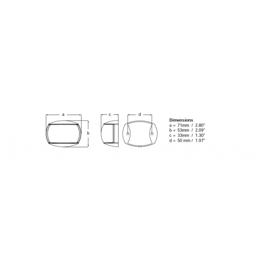 Hella Marine NaviLED Compact 2nm Towing Navigation Lamp