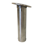 Tigress Economy 316 Stainless Steel 15° Gunnel Mount Rod Holder with black liner and oval cast flange top