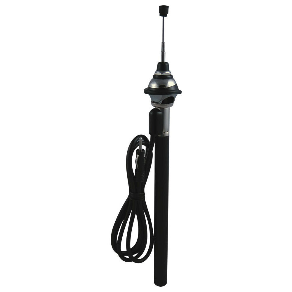 JENSEN AM/FM top mount pull-up antenna with 5-section collapsible mast and locking key