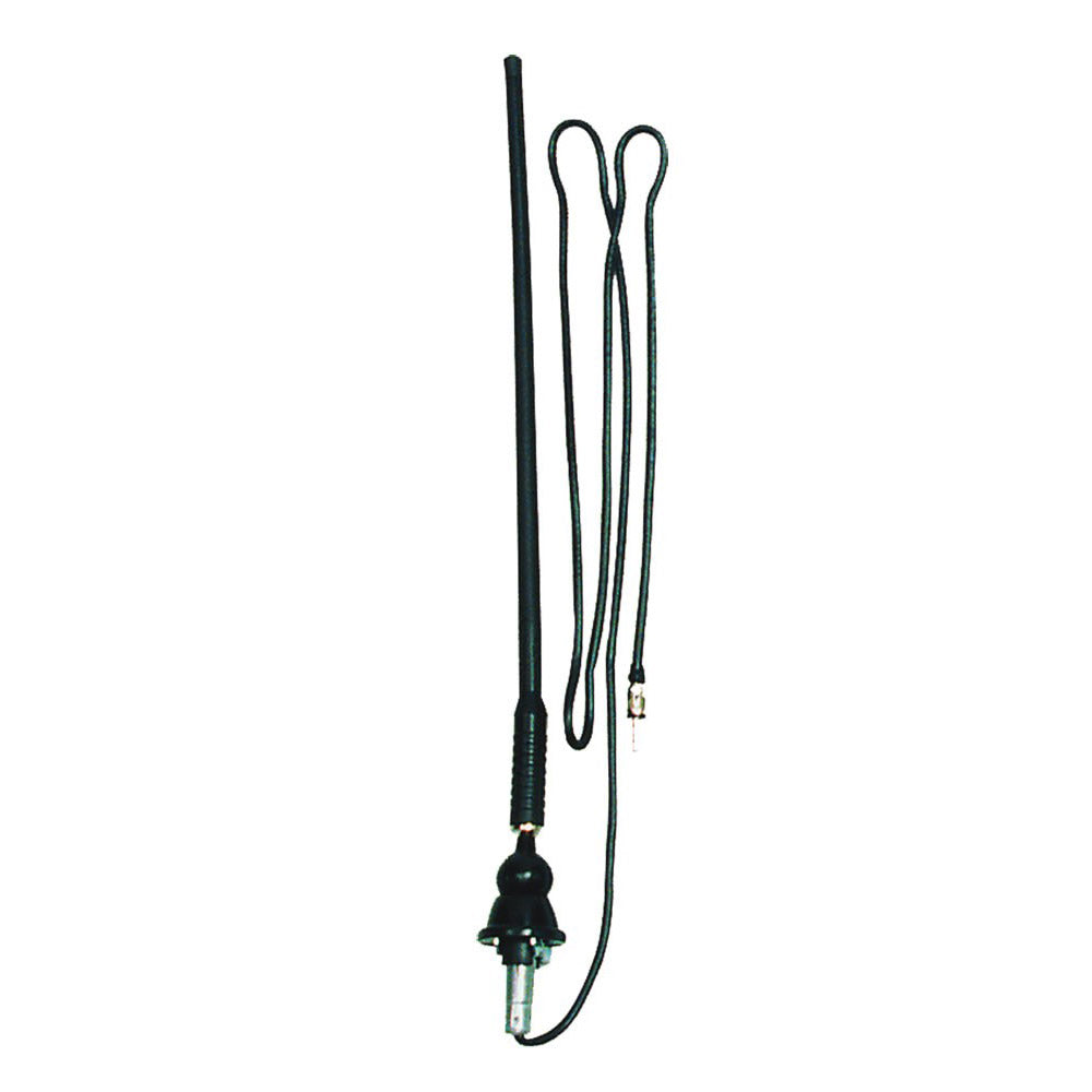 JENSEN 14-inch AM/FM flexible antenna with 60-inch cable, top or side mount