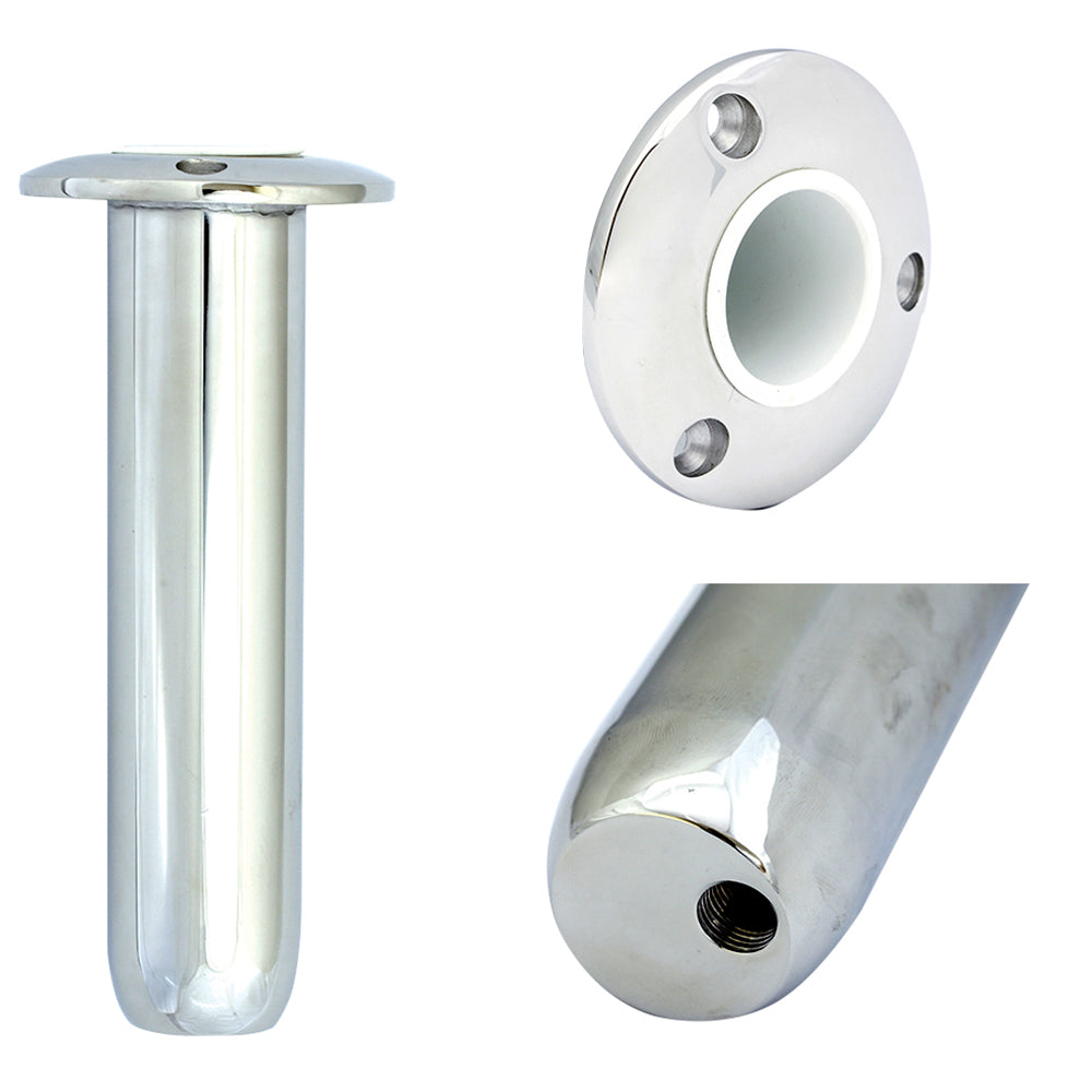 Tigress 9-inch round head closed base rod holder at 0 degrees with 1-5/8 inch inner diameter