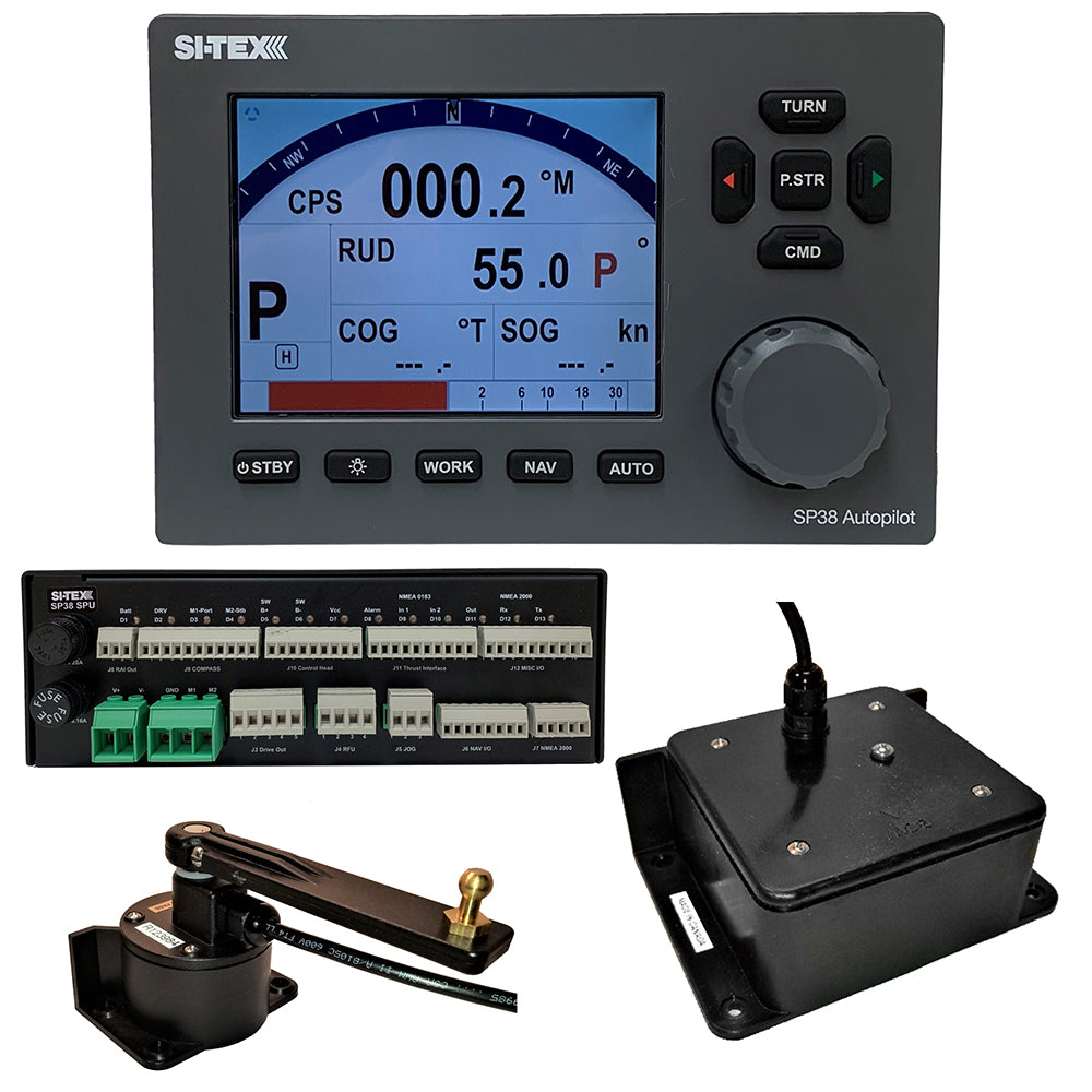 SI-TEX SP38-2 Autopilot Core Pack with Flux Gate Compass and Rotary Feedback, No Pump