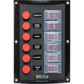 Sea-Dog Splash Guard Switch Panel Vertical - 6 Switch