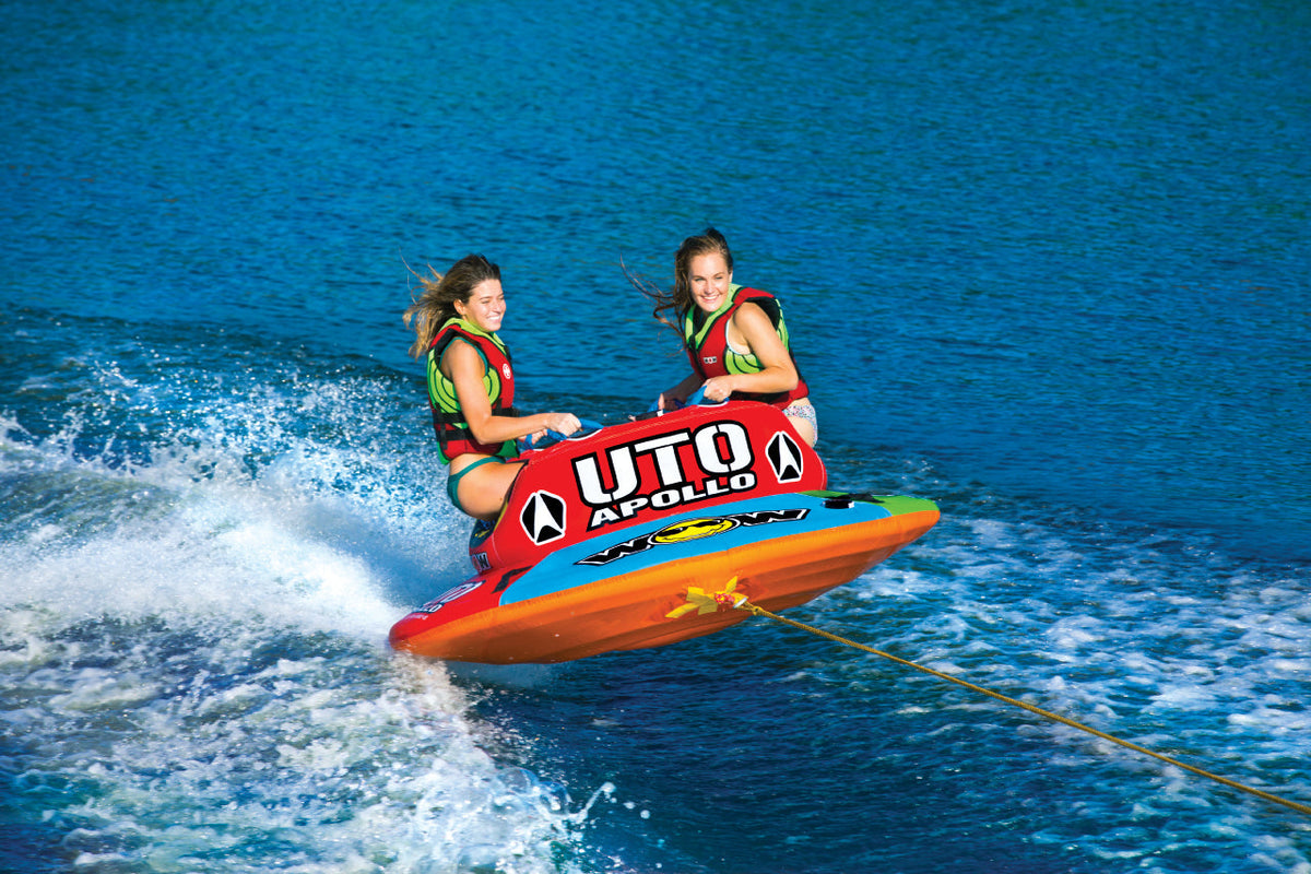 WOW Sports Uto Apollo 2 Person Towable Water Tube For Pool and Lake (18-1090 )
