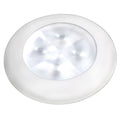 Hella Marine round LED courtesy light warm white with white rim 12V IP67 sealed