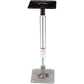 Attwood SWIVL-EZE Lock'N-Pin 3/4" pedestal kit with 13" post and 7x7 stainless steel threaded base plate