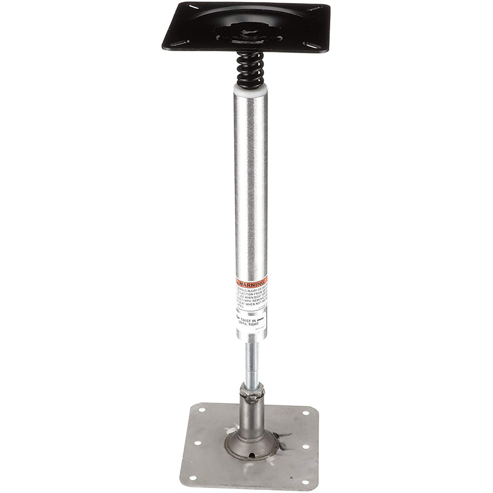 Attwood SWIVL-EZE Lock'N-Pin 3/4" pedestal kit with 13" post and 7x7 stainless steel threaded base plate