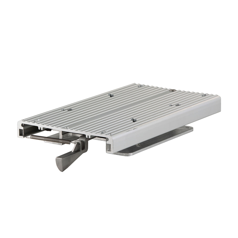 Attwood Swivl-Eze deck mounted aluminum seat slide with front-control release for boat seating