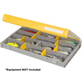 Plano EDGE Professional 3700 Standard Stowaway tackle box with clear lid and adjustable dividers