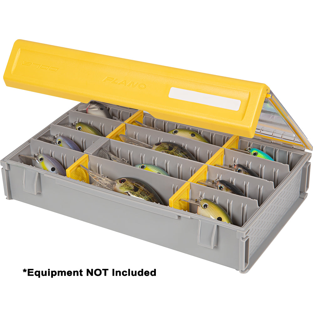 Plano EDGE Professional 3700 Deep Stowaway tackle storage box with clear lid and customizable dividers