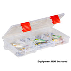 Plano Rustrictor 3500 StowAway transparent tackle utility box with adjustable dividers and VCI rust protection