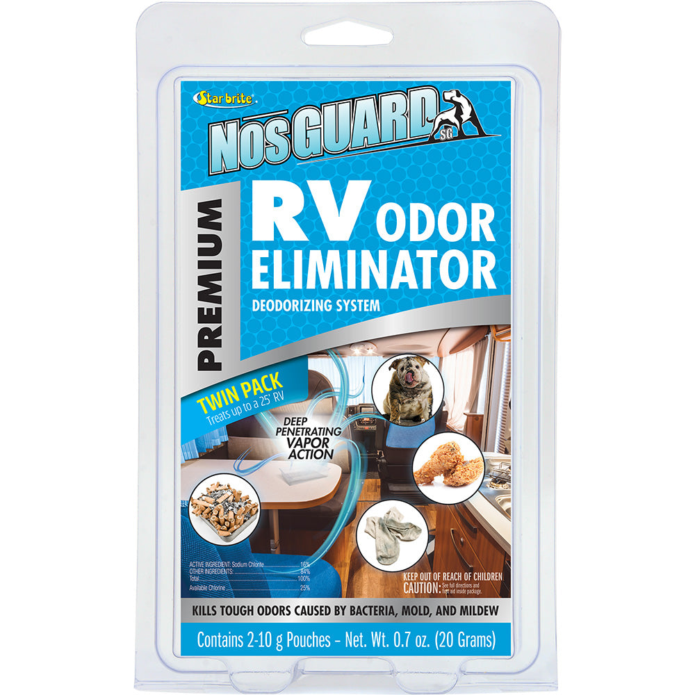 Star brite NosGUARD RV Odor Eliminator 2-Pack pouches and sponge components