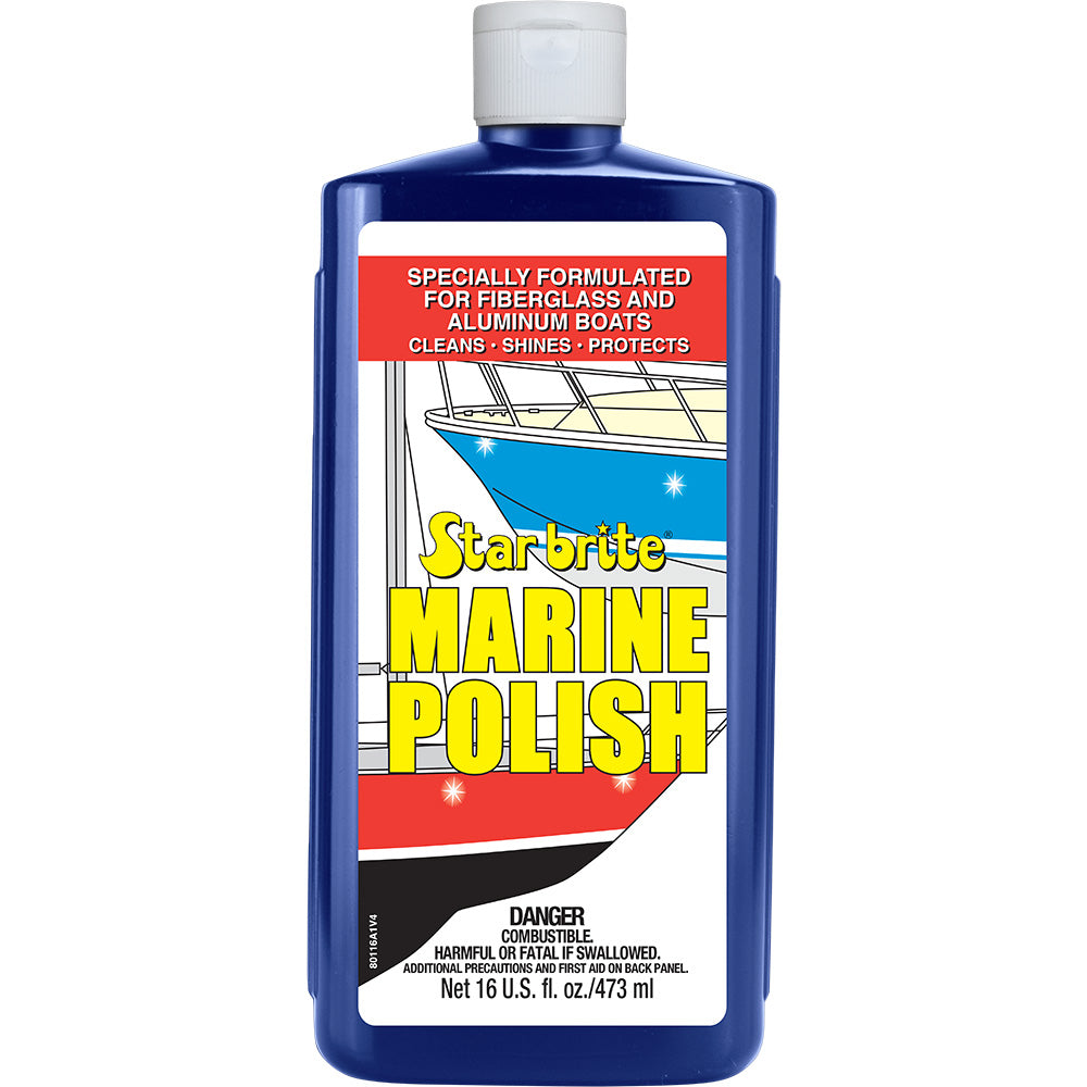 Star brite Marine Polish 16 oz bottle for fiberglass aluminum and painted boat surfaces