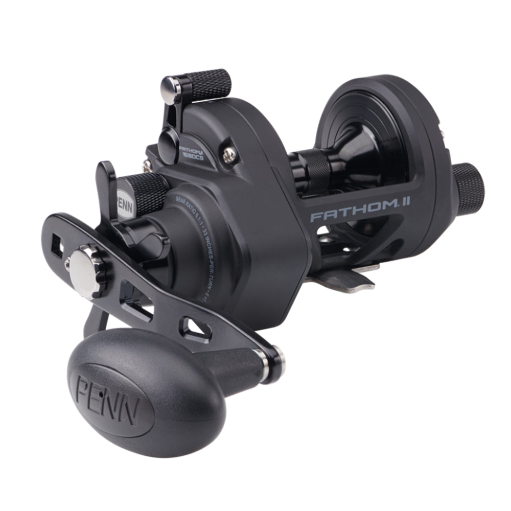 PENN FTHII15SDCS Fathom II Size 15 Star Drag Conventional Reel in Black and Gold