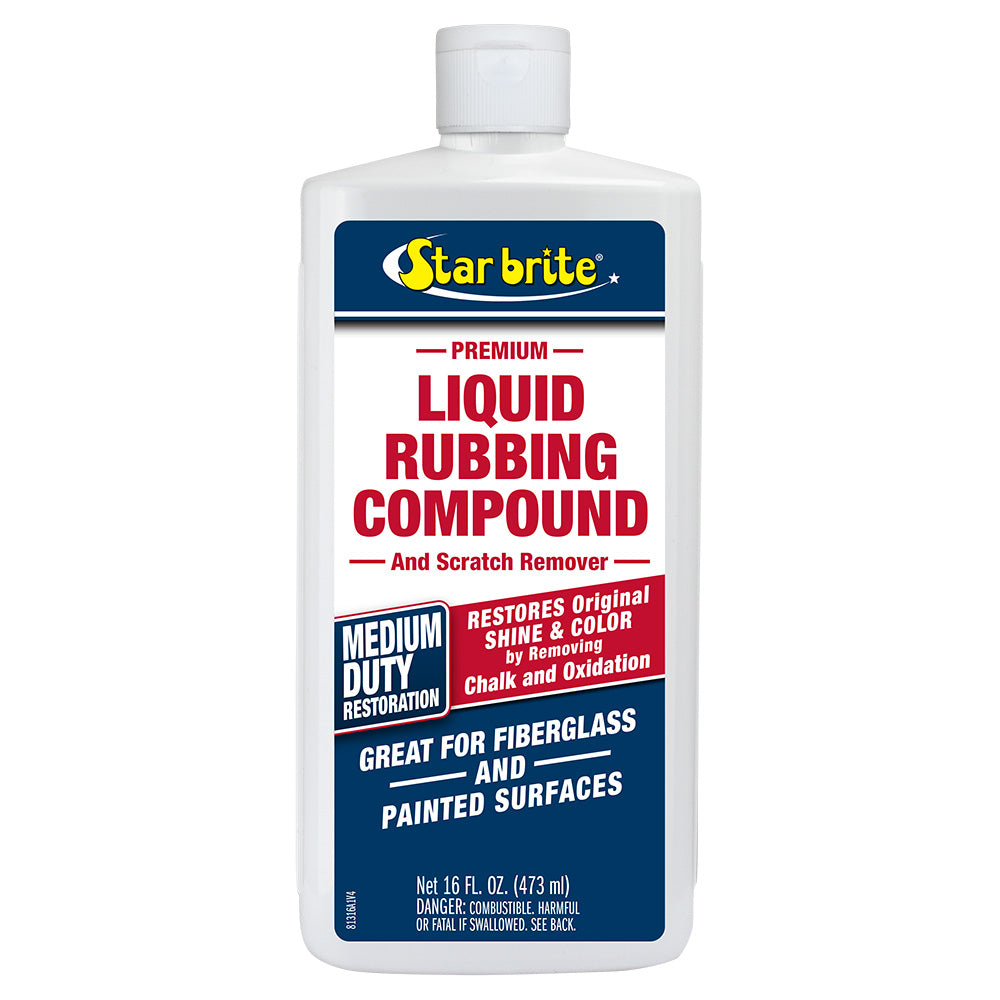 Star brite 16 oz Liquid Rubbing Compound for light to medium oxidation on boat surfaces
