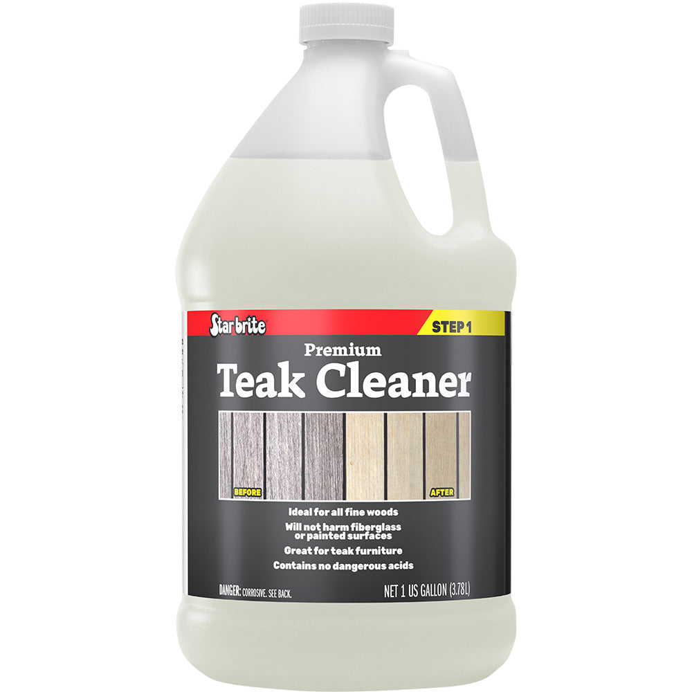 Star brite Premium Teak Cleaner 1 Gallon for boat decks and teak furniture