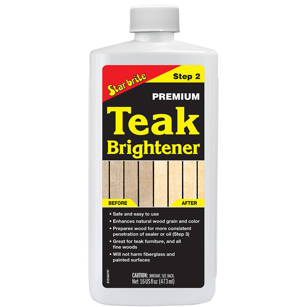 Star brite Premium Teak Brightener 16 oz for teak and fine wood restoration