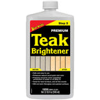 Star brite Premium Teak Brightener 32 oz bottle for boat and furniture wood restoration