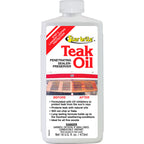 Star brite Teak Oil 16 oz bottle with UV inhibitors for boats and outdoor wood surfaces