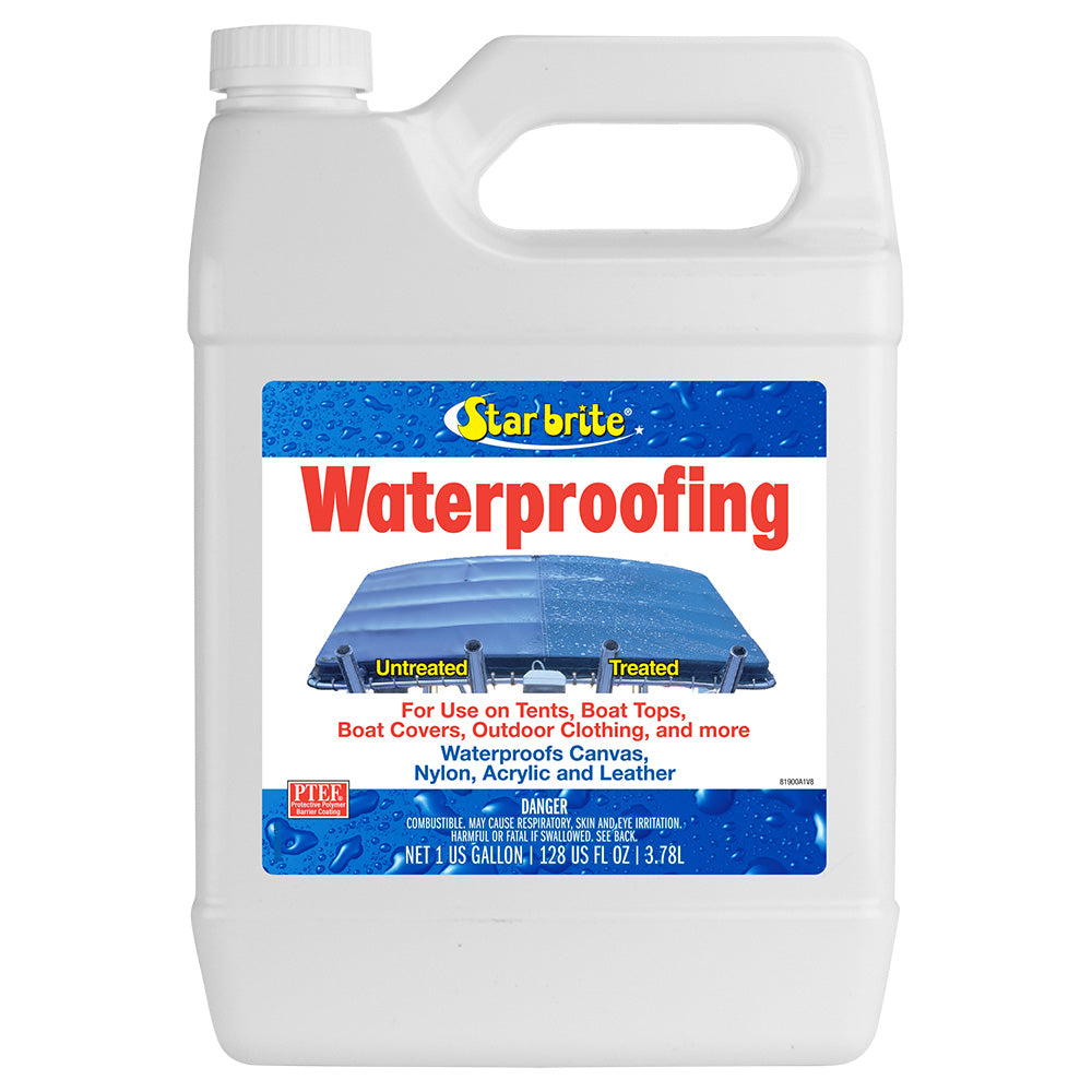 Star brite Waterproofing Spray and Stain Protection 1 Gallon jug for boat covers tents and outdoor fabrics