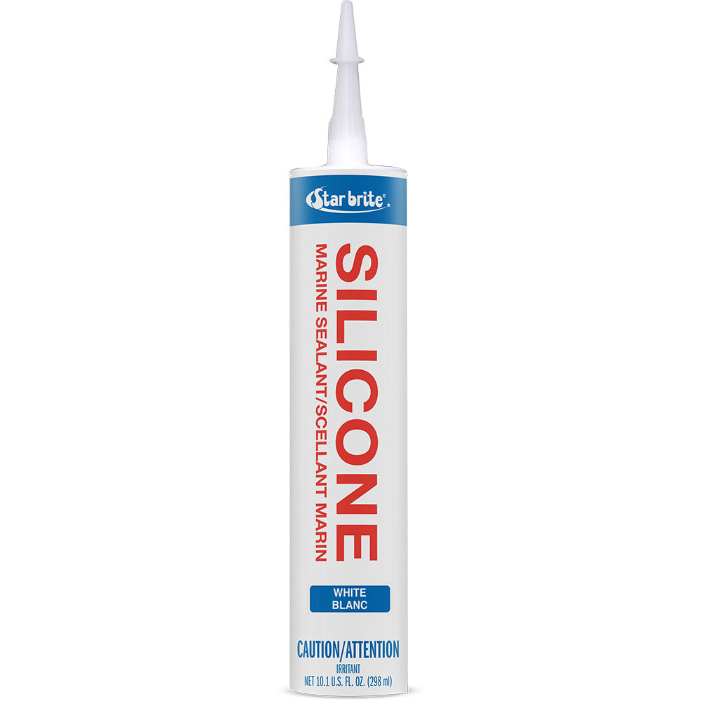 Star brite Marine Silicone Sealant White 10.3 oz cartridge for marine and home use
