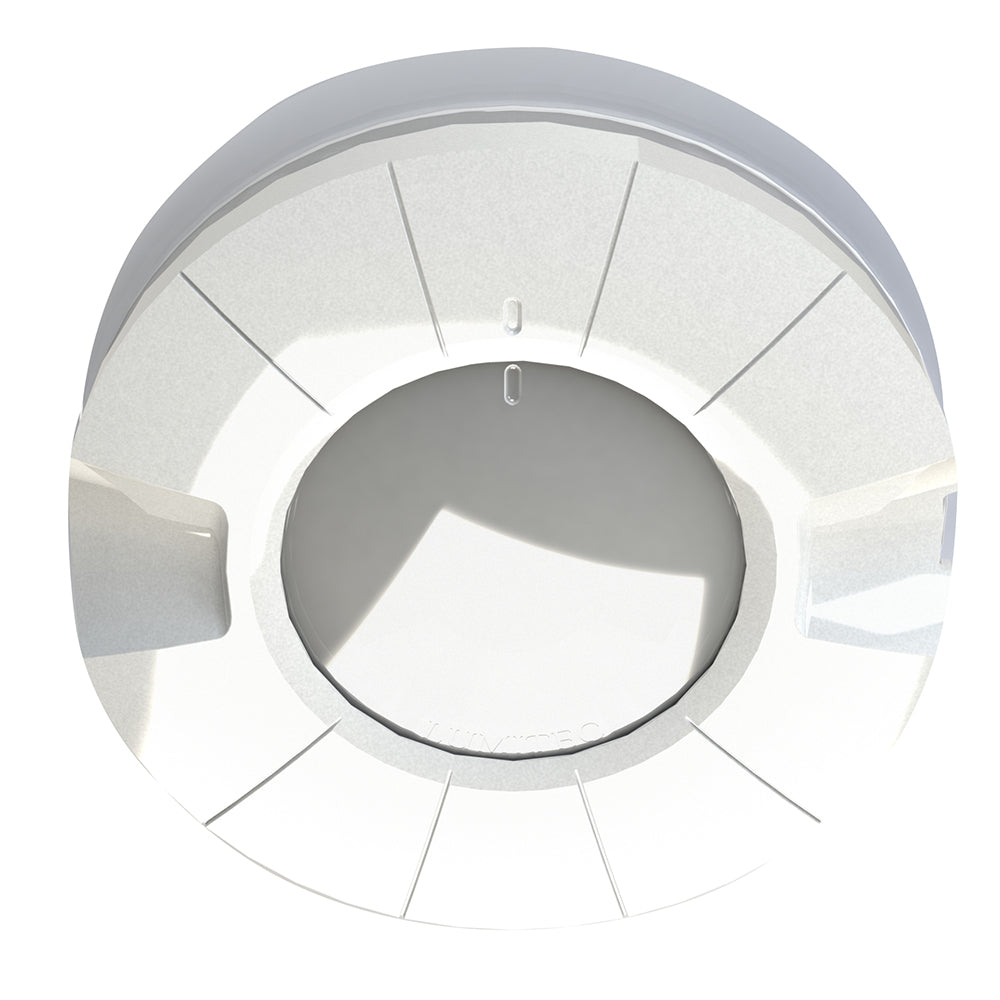 Lumitec Aurora flush-mount LED dome light with white and red output and built-in bezel switch