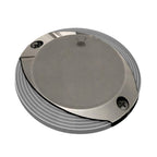 Lumitec Scallop Pathway Light warm white in stainless steel and bronze housing for docks and marine walkways