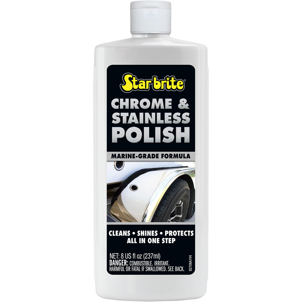 Star brite Chrome and Stainless Polish marine grade formula 8 oz bottle
