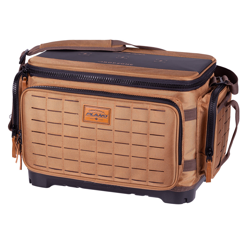Plano Guide Series 3700 Tackle Bag with magnetic Dropzone lid and five 3700 StowAway utility boxes
