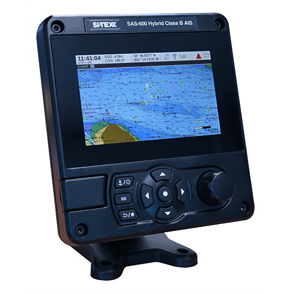SI-TEX Hybrid Class B 5W SOTDMA AIS transponder with color LCD and C-MAP chart display