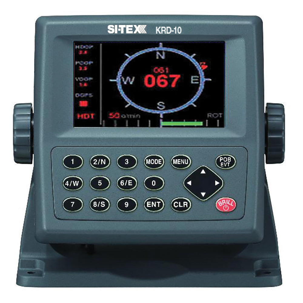 SI-TEX KRD-10 4.3-inch color LCD NMEA 0183 repeater display with mounting bracket