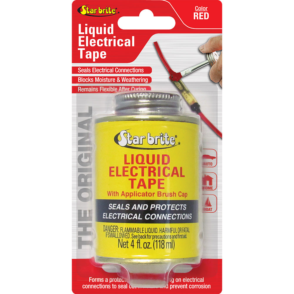 Star brite Liquid Electrical Tape Red 4 oz bottle for marine electrical connections