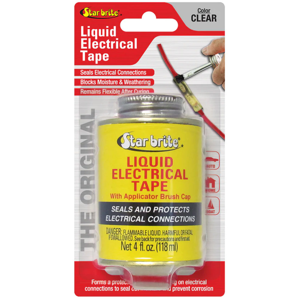 Star brite Liquid Electrical Tape Clear 4 oz bottle for marine electrical connections