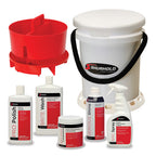 Shurhold 5 Gallon White Bucket Kit - Includes Bucket, Caddy, Grate Seat, Buff Magic, Pro Polish Brite Wash, SMC & Serious Shine