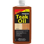Star brite Premium Golden Teak Oil 16 oz bottle for teak and hardwood protection