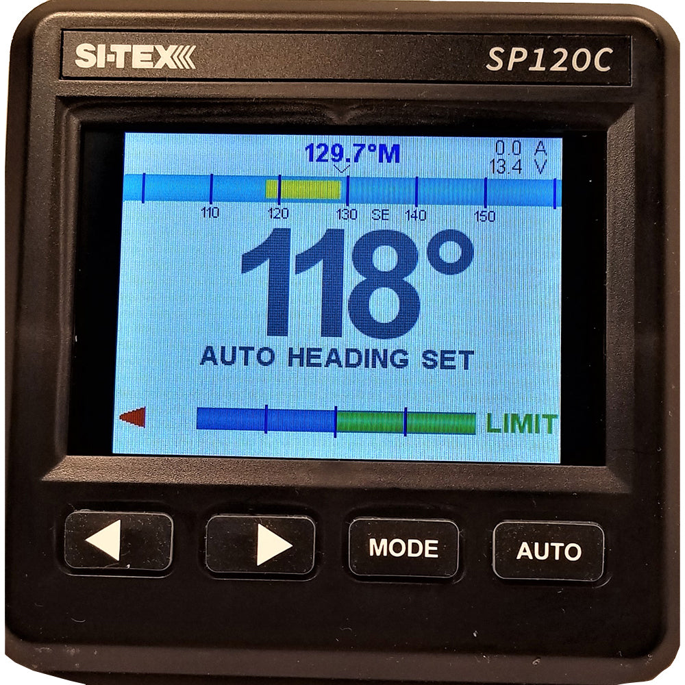 SI-TEX SP-120 Color Autopilot System with Virtual Feedback and 9CI Pump