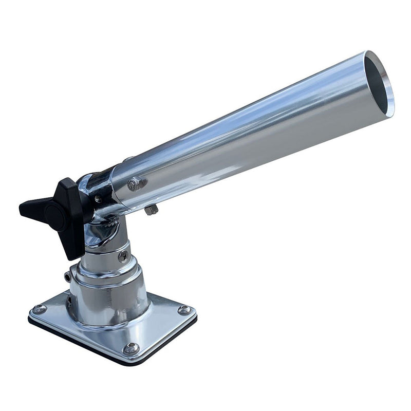 Rupp Marine adjustable center rigger base with 4x6 inch mounting pad for 1.50 inch OD center rigger poles