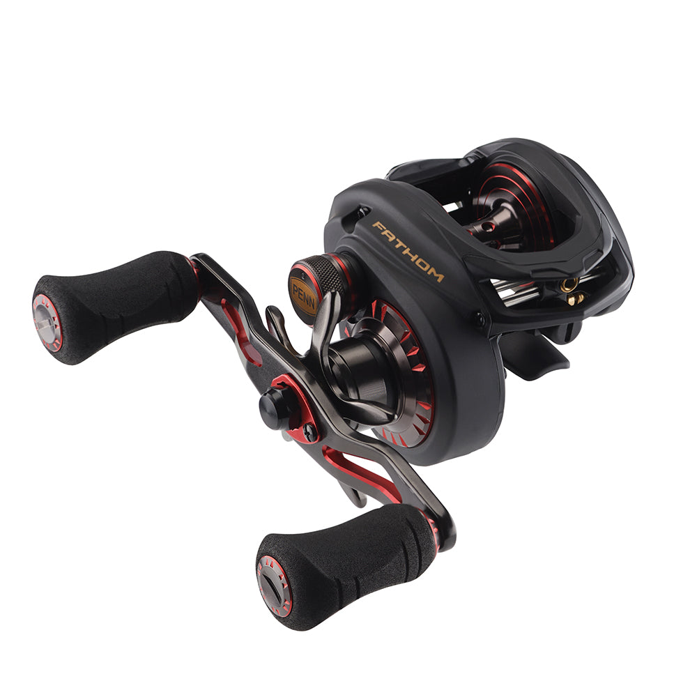 PENN Fathom Low Profile baitcast reel FTH200LPHS high-speed saltwater reel right-side view