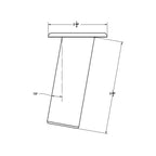 TACO Flush Mount Rod Holder 10° - Deluxe Anodized Finish