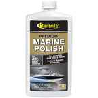 Star brite Premium Marine Polish 32 oz bottle with UV protection and high-gloss polymer formula