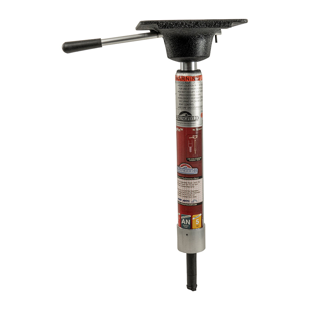 Springfield KingPin Power-Rise Sit-Down Standard Pin adjustable boat seat pedestal