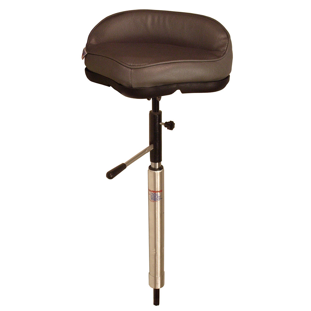 Springfield KingPin Power-Rise Stand-Up Package with Quik-Tilt mount and gray pro stand-up seat