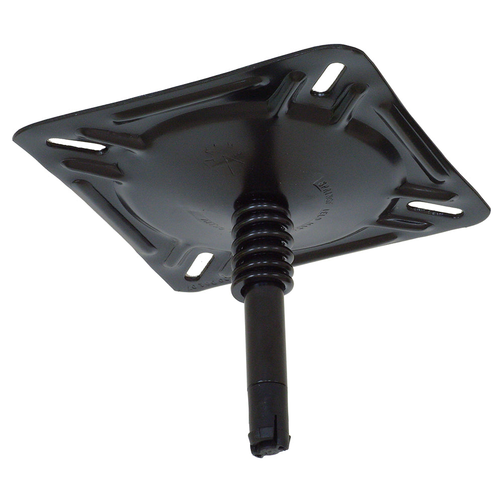 Springfield KingPin 7x7 inch seat mount with spring E-coat finish stainless swivels 360 degree rotation