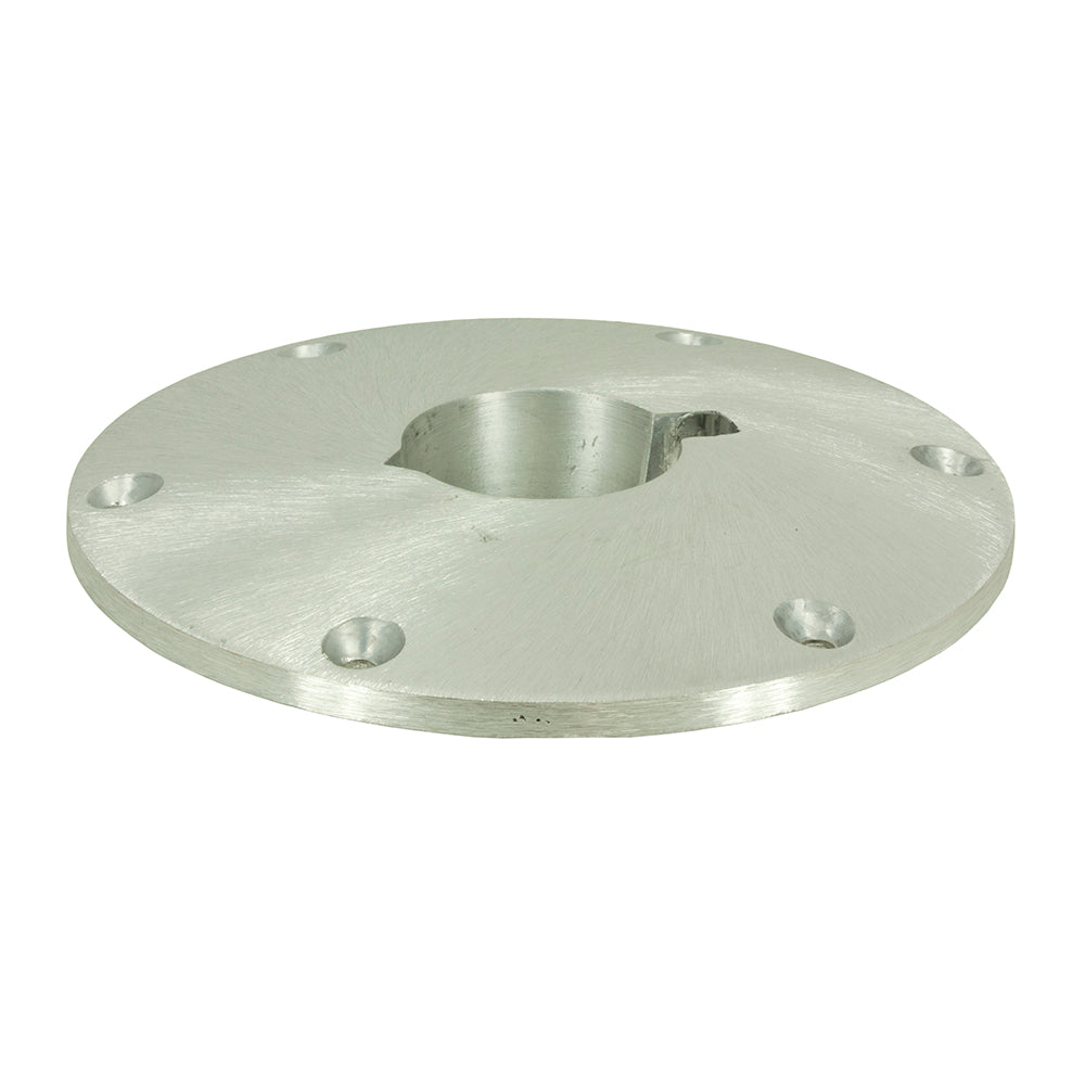 Springfield Taper-Lock 9-inch aluminum round base for below-deck boat seat post mounting