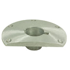 Springfield Taper-Lock 9 inch flat side aluminum boat seat base with 8 inch hole pattern for below-deck mounting