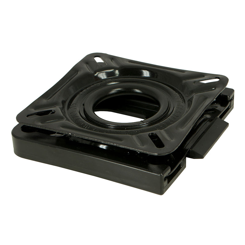 Springfield 7x7 removable boat seat bracket with non-locking 12-way swivel and E-Coat finish