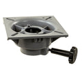 Springfield Taper-Lock Trac-Lock 2-3/8 inch non-locking aluminum boat seat mount with powder coat finish